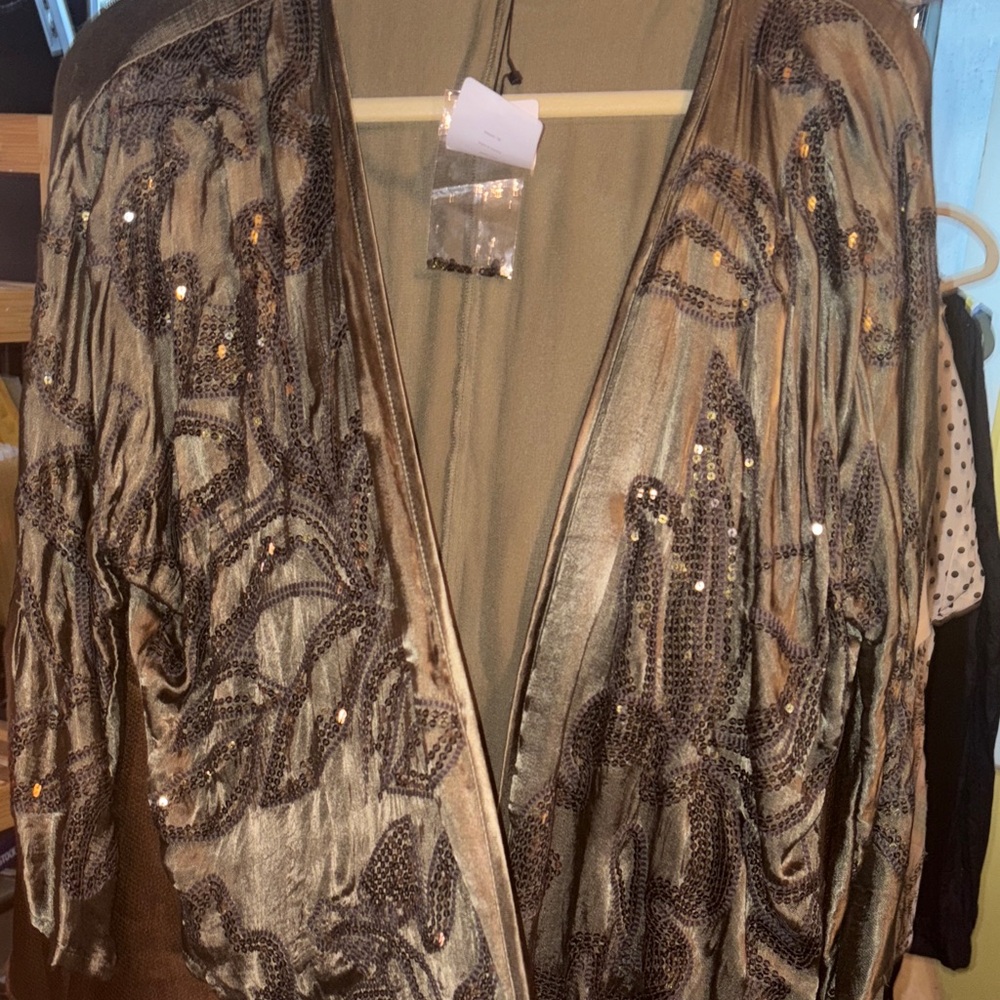 Mango Shimmering Embellished Jacket NWT